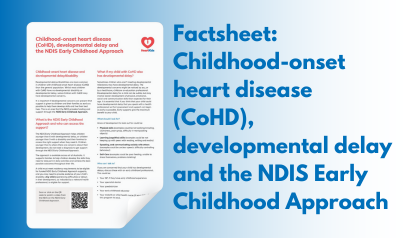 Childhood-onset heart disease(CoHD), developmental delay andthe NDIS Early Childhood Approach