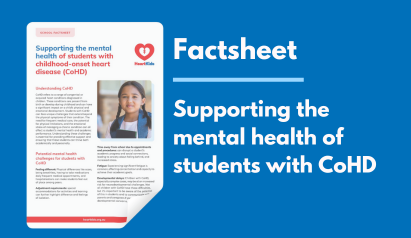 Supporting the mental health of students with CoHD