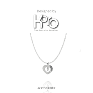 HeartKids x Koro Pendant on a Sterling Silver Chain